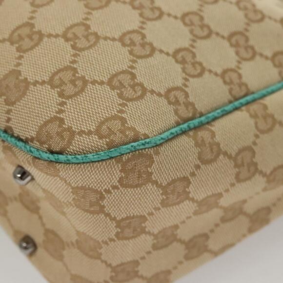 GUCCI GG Canvas Tote Bag Beige Silver - Picture 11 of 16